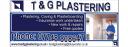 T & G Plastering logo